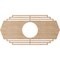 Ekena Millwork Chrysler Wood Fretwork Pierced Ceiling Medallion, Alder, 38"W x 19"H x 10"ID x 3/8"T CMWP38X19X0375CSAL - alternate 5